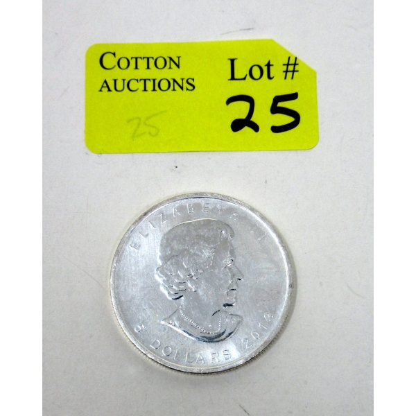 1 Oz .9999 Silver 2013 Maple Leaf Coin 