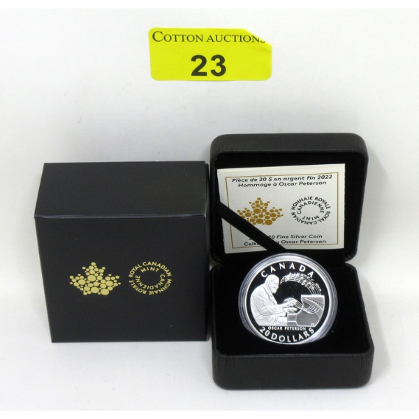 1 Oz .9999 Silver 2022 Celebrating Oscar Peterson Coin