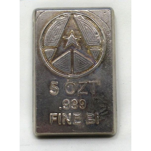 5 Oz .999 Fine Bismuth Bar