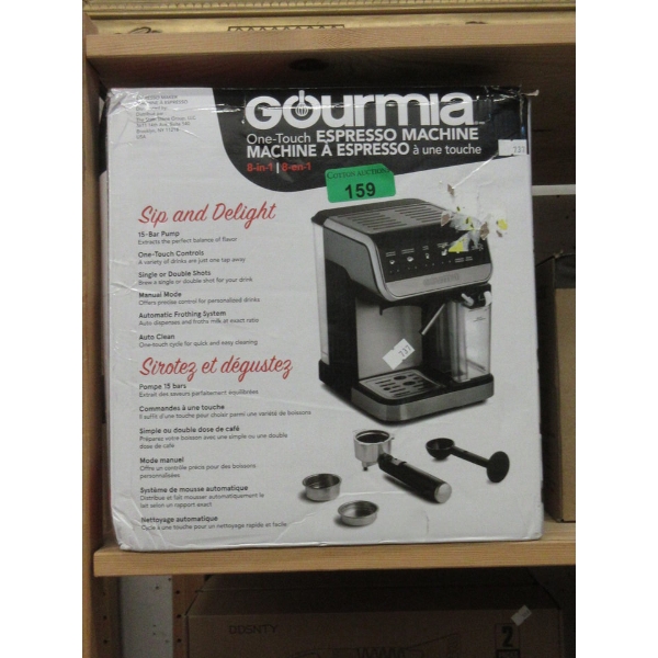 Gourmia 8-in-1 One Touch Espresso Machine
