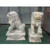 Image 1 : Pair of Carved Stone Foo Dog Bookends