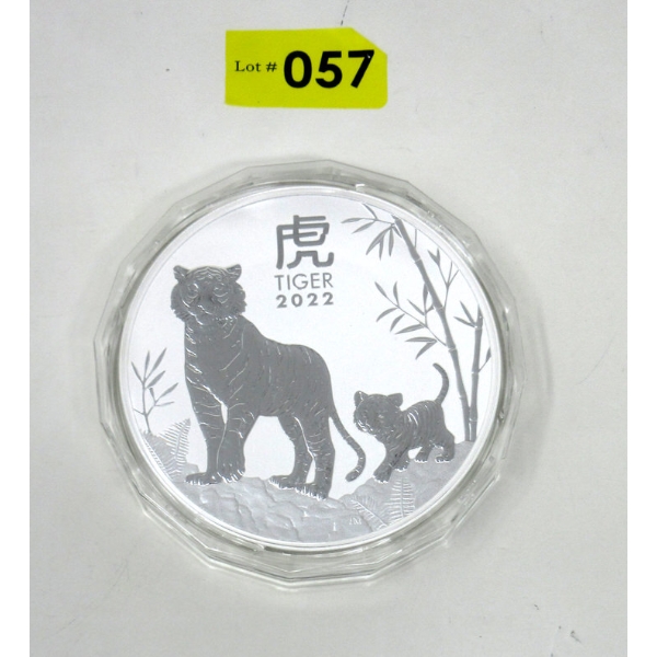 1 Kilo .9999 Silver 2022 Year of the Tiger Coin 