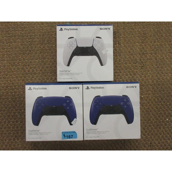 3 Sony PS5 DualSense Wireless Controllers