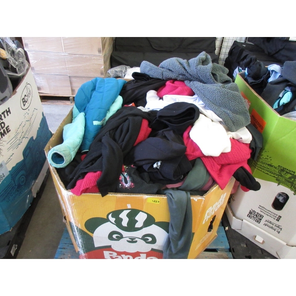 24" Tall Skid of Overstock & Customer Return Clothing