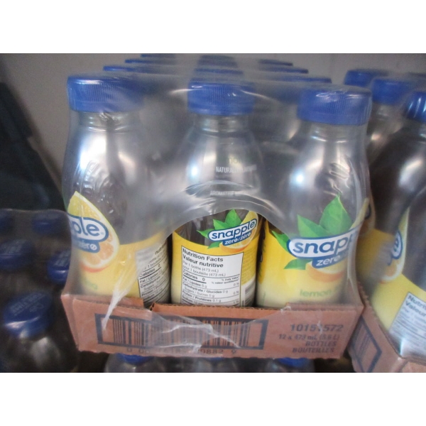 4 Cases of Snapple Zero "Lemon Tea" Sugar Free Drink