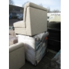 Image 2 : 5 Piece Grey Fabric Sectional Sofa & Ottoman