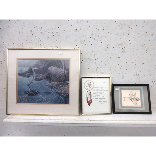 Neil Blackwell "Heron" Framed Print & More