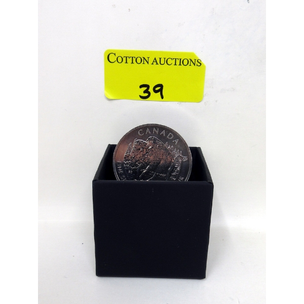 1 Oz .9999 Silver 2012 Canada Bison Coin 