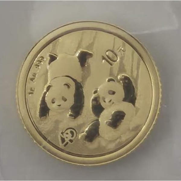 1 Gram .999 Fine Gold 2022 Chinese Panda Coin 
