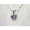 Image 1 : New Amethyst & Diamond Necklace