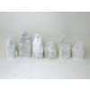 Image 1 : 6 Selenite Healing Towers - Tallest is 7"