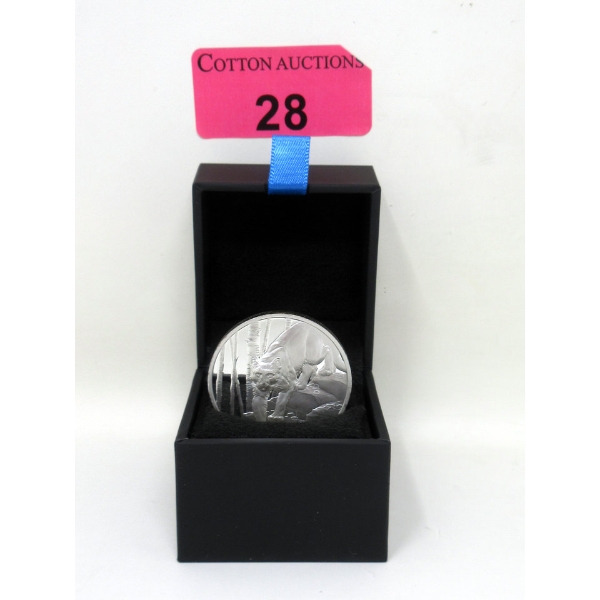1 Oz+ .9999 Silver 2024 Great Hunters: Cougar Coin 