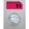 Image 1 : 1 Oz .999 Silver African Wildlife Elephant Coin 