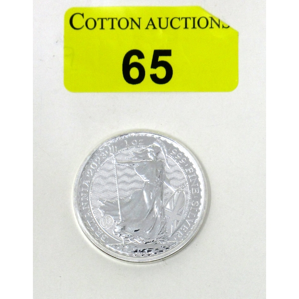 1 Oz .999 Silver 2023 Britannia Coin 