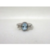 Image 3 : Blue Topaz & Diamond Dinner Ring & Blue Topaz Stud Earrings
