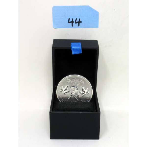 1 Oz .9999 Silver 2010 HOCKEY Coin 