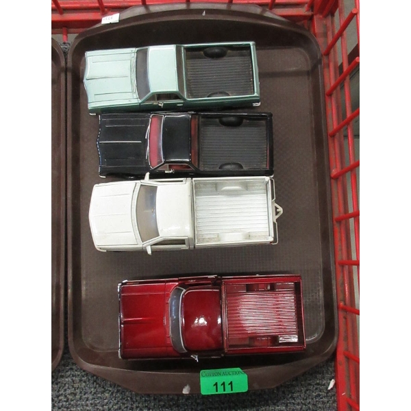 4 Diecast Scale Model Trucks - 1:24 Scale