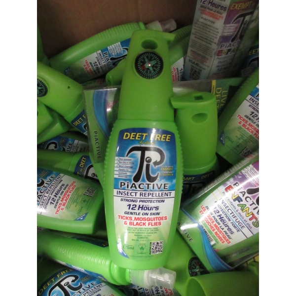 10 x 175 ml Deet Free PiACTIVE Insect Repellant