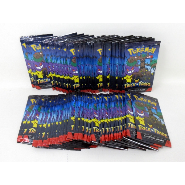 80 New Packs of 3 Pokemon "Trick or Trade" Cards