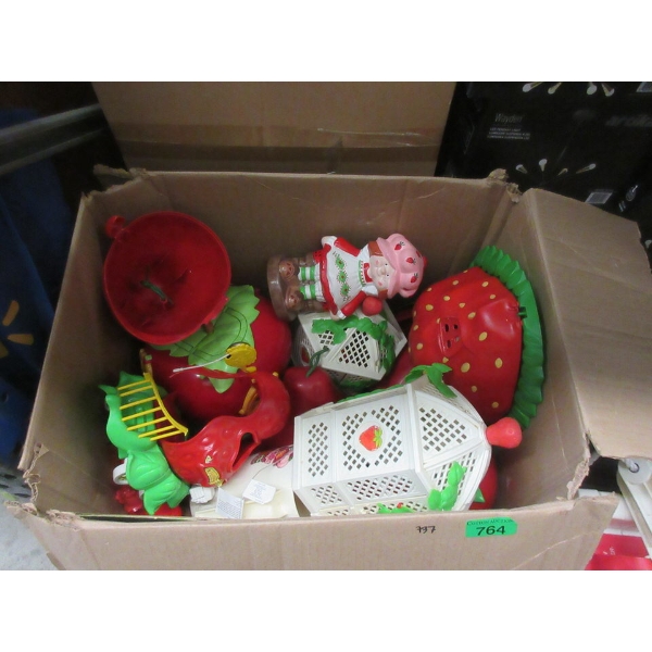 Large Box of Strawberry Shortcake Toys