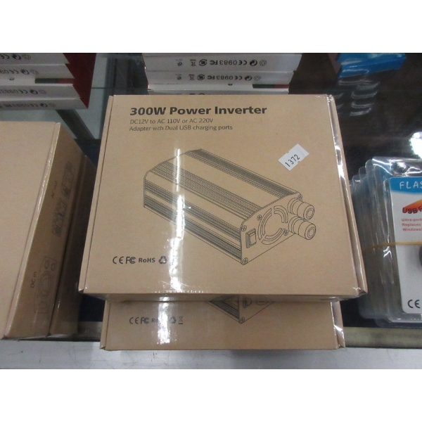 3 New 300W Power Inverters - Dual USB Ports