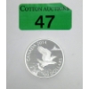 Image 1 : 1 Oz .9999 Silver 2014 Bald Eagle With Fish Coin 
