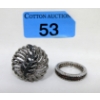 Image 1 : 2 x Sterling Silver Estate Rings 