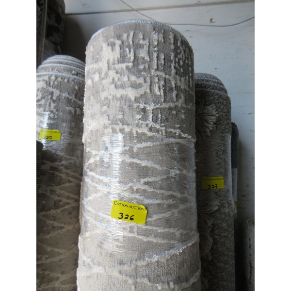 8' x 10' Grey Patterned Low Pile Area Carpet