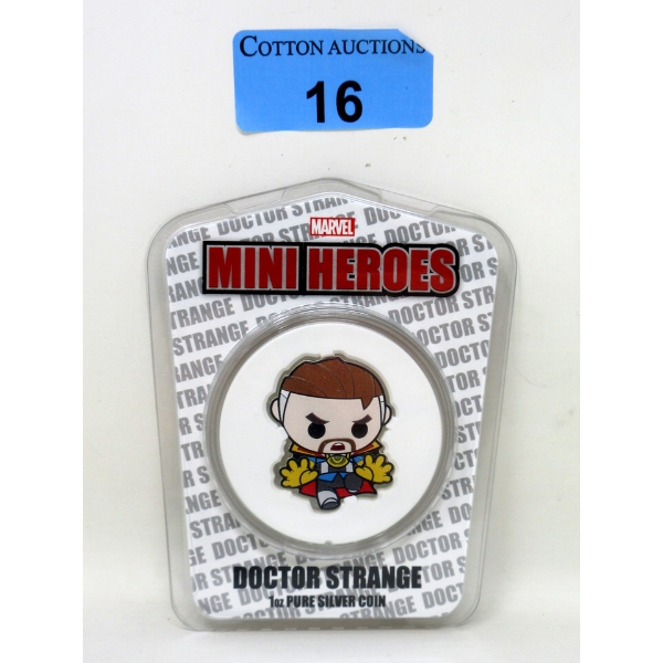 1 Oz .999 Silver 2022 Marvel Mini Heroes: Dr. Strange Coin 