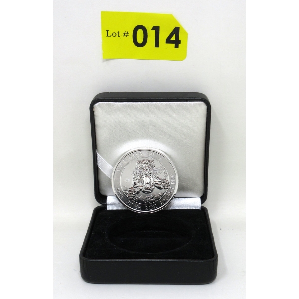 2 Oz .9999 Silver 2023 Sabretooth Tiger Coin 