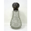 Image 2 : Large Antique Sterling Silver Topped Perfume Bottle