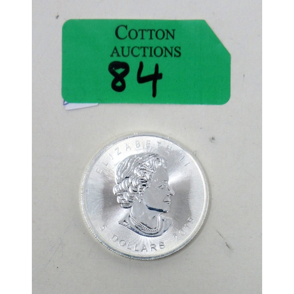 1 Oz .9999 Silver 2015 Canada Maple Leaf Coin 
