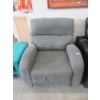 Image 1 : Grey Fabric Upholstered Manual Rocker Recliner