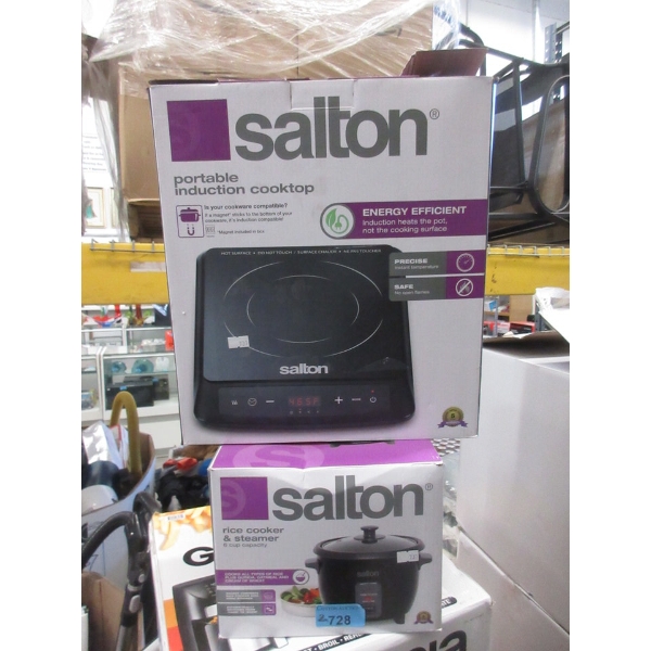 Salton Rice Cooker & Portable Induction Cooktop