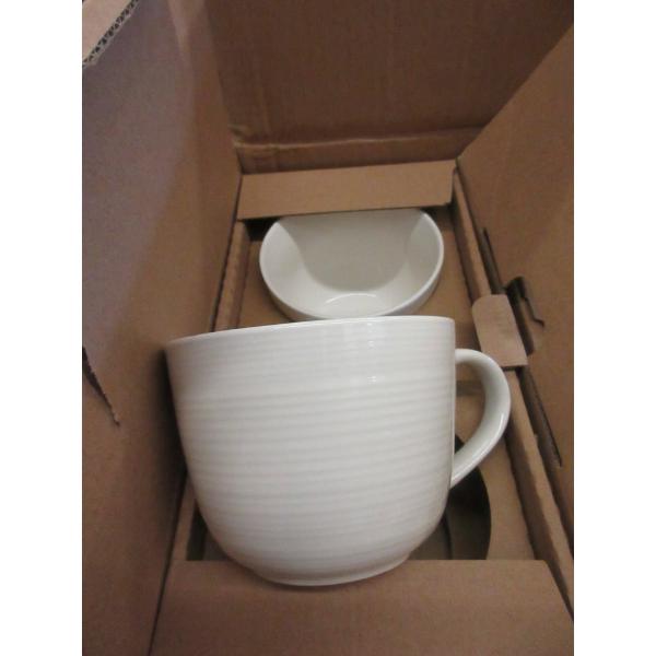 2 Sets of 2 New 17 Oz. Wide Mouth Coffee Mugs