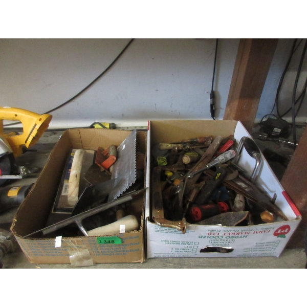 2 Boxes Full of Assorted Hand Tools