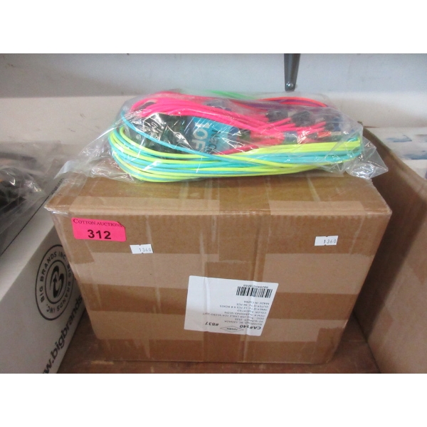 Case of 12 New Packs Neon 10' Charge Cables