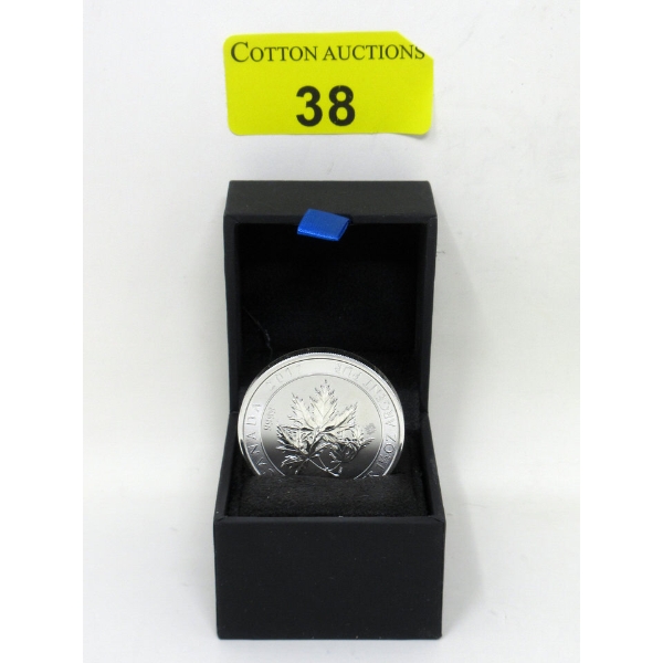 1.5 Oz .9999 Silver 2017 Maple Superleaf Coin 