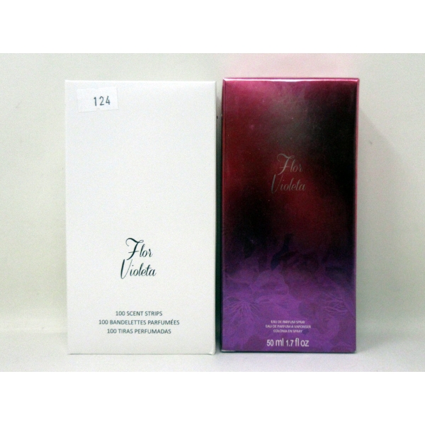 New Avon "Flor Violeta" Parfum Spray & Scent Strips
