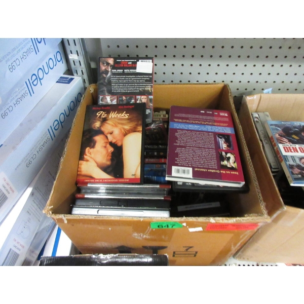 Box of 40+ Assorted DVD Movies & TV Shows