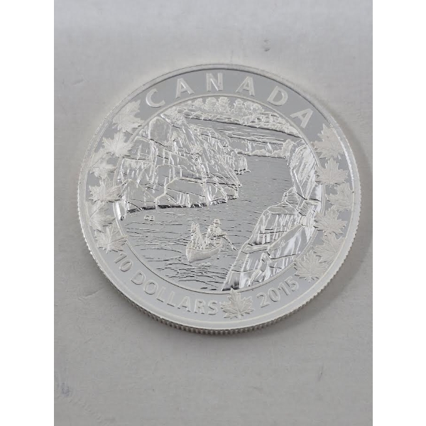 1/2 Oz .9999 Silver 2015 Canada Landscapes $10 Coin 