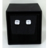 Image 2 : New 14 KT White Gold Cubic Zirconia Earrings 