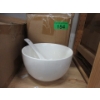 Image 1 : Set of 4 New Dowan Ceramic Wonton Bowls with Spoons