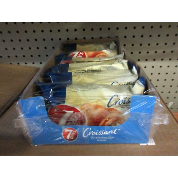 Case of 7 Days Vanilla Cream Croissants