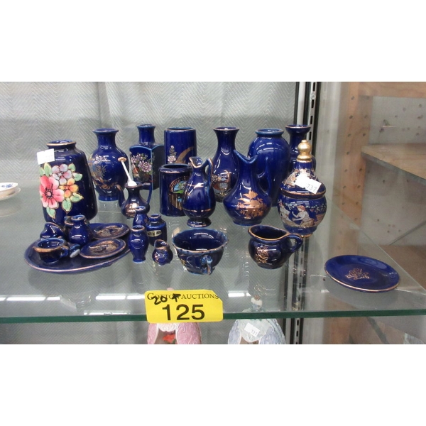 20+ Collectible Blue Miniature Vases & More