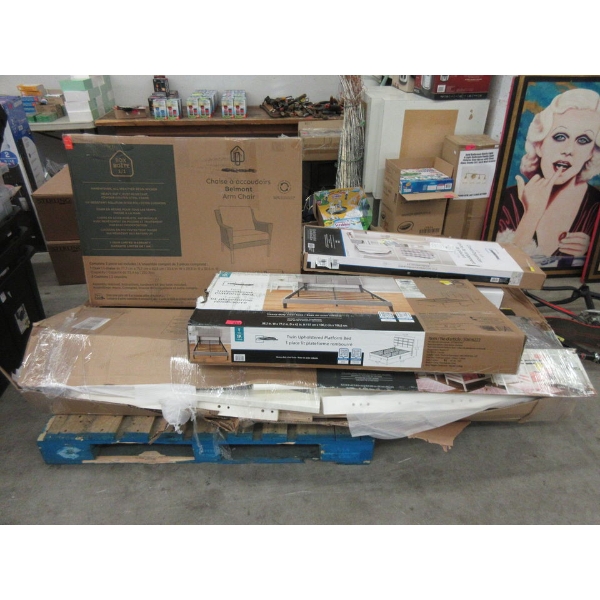 Skid of Assorted Flat Pack Furniture 