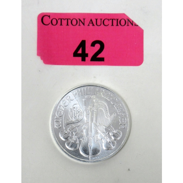 1 Oz .999 Silver 2021 Philharmoniker Coin 