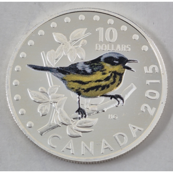 1/2 Oz .9999 Silver 2015 Canadian Bird Coin 