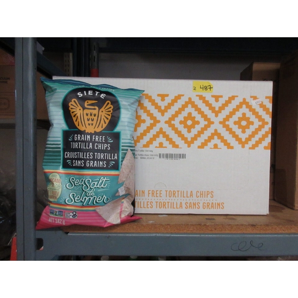 2 Cases of Siete Grain Free Sea Salt Tortilla Chips