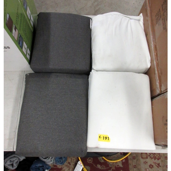4 Assorted Sets of Grommet Top Drapery Panels